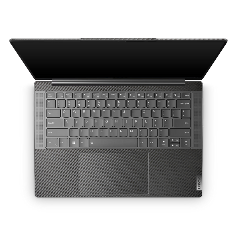 Lenovo Slim Professional 7 14 2023 Professional Interior Black Carbon Fiber Skin Wrap Cover