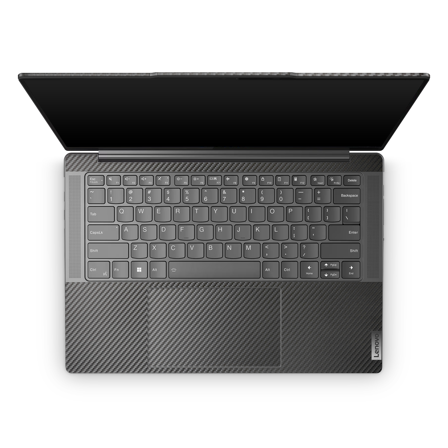 Lenovo Slim Professional 7 14 2023 Professional Interior Black Carbon Fiber Skin Wrap Cover