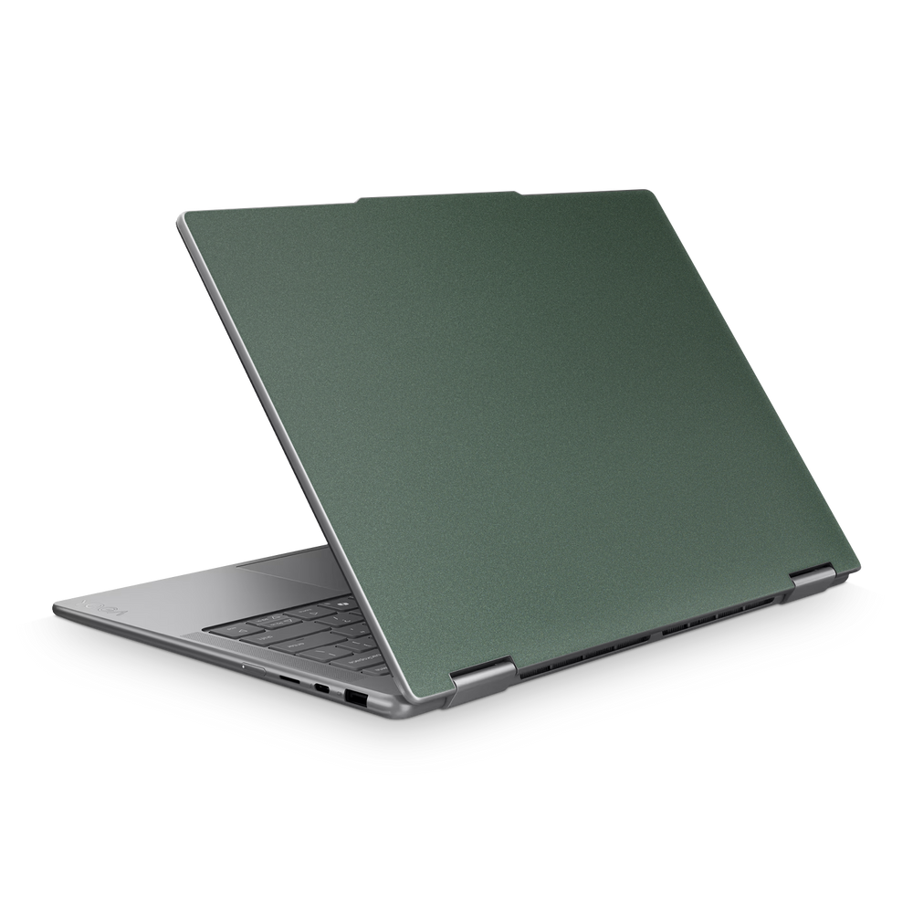 Lenovo Yoga 7 14" 2025 Essentials Matte Green Metallic Skin Wrap Cover