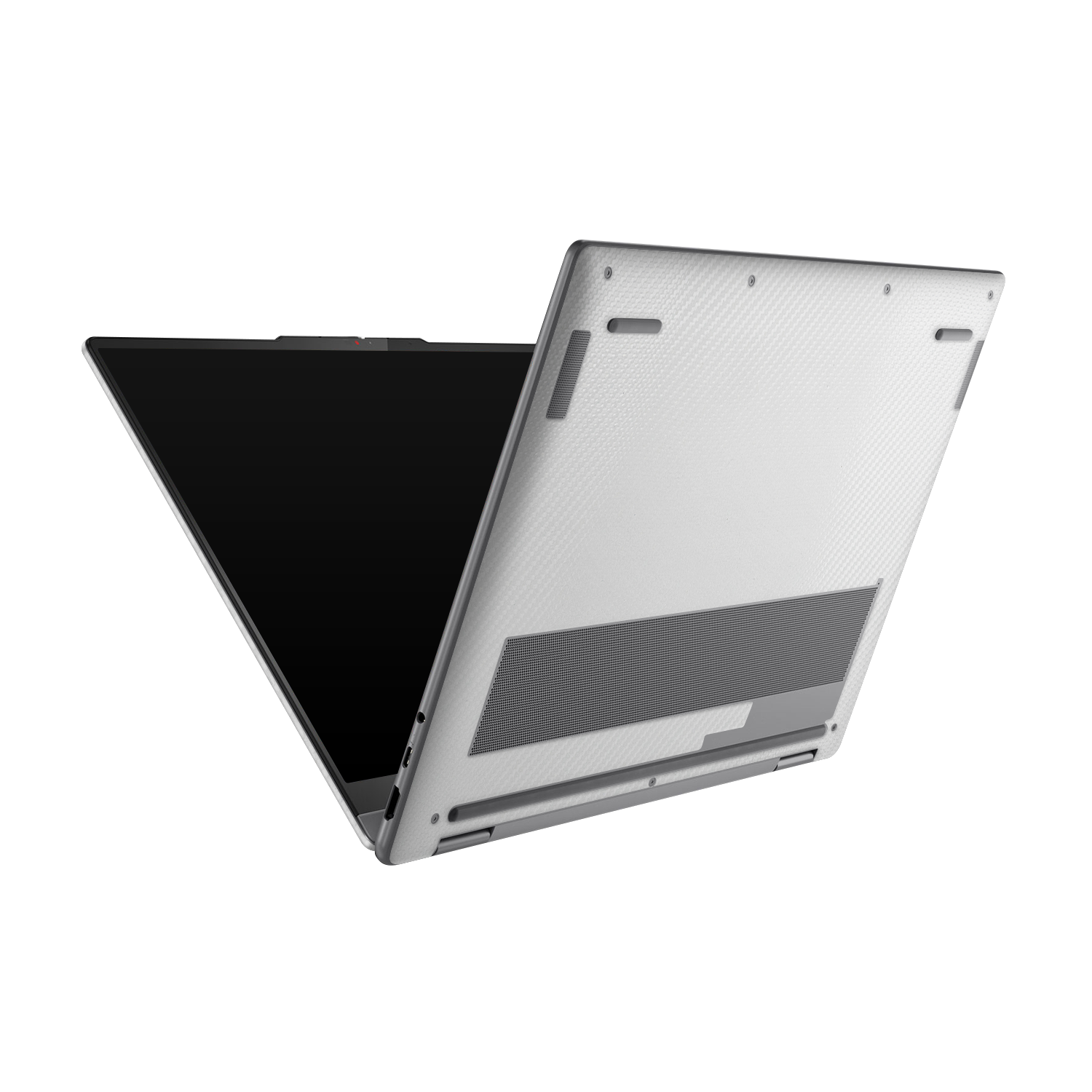 Lenovo Yoga 7 14 25 Professional Bottom White Carbon Fiber Skin Wrap Cover
