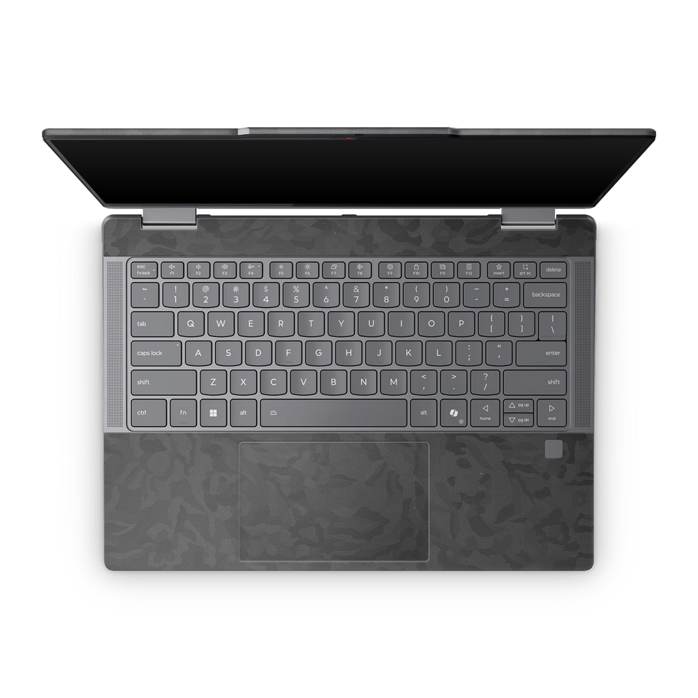 Lenovo Yoga 7 14 25 Professional Interior Black Camo Skin Wrap Cover