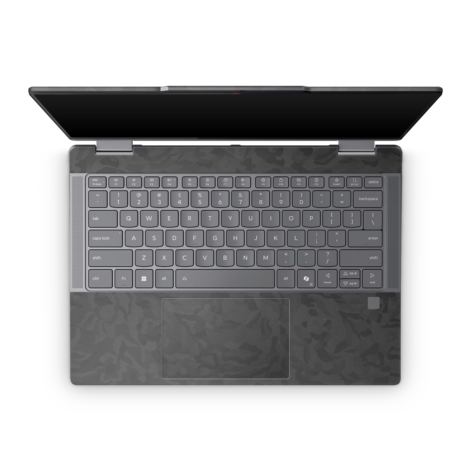 Lenovo Yoga 7 14 25 Professional Interior Black Camo Skin Wrap Cover