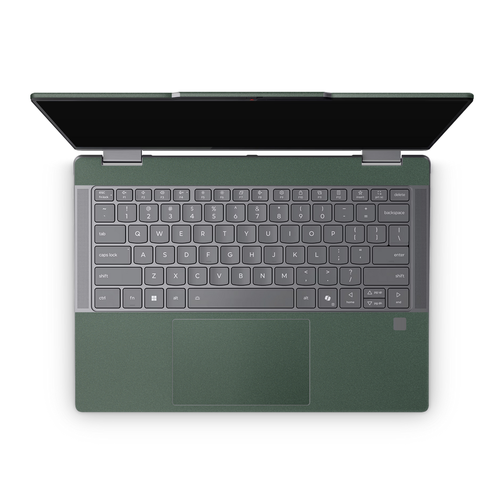 Lenovo Yoga 7 14" 2025 Professional Interior Matte Green Metallic Skin Wrap Cover