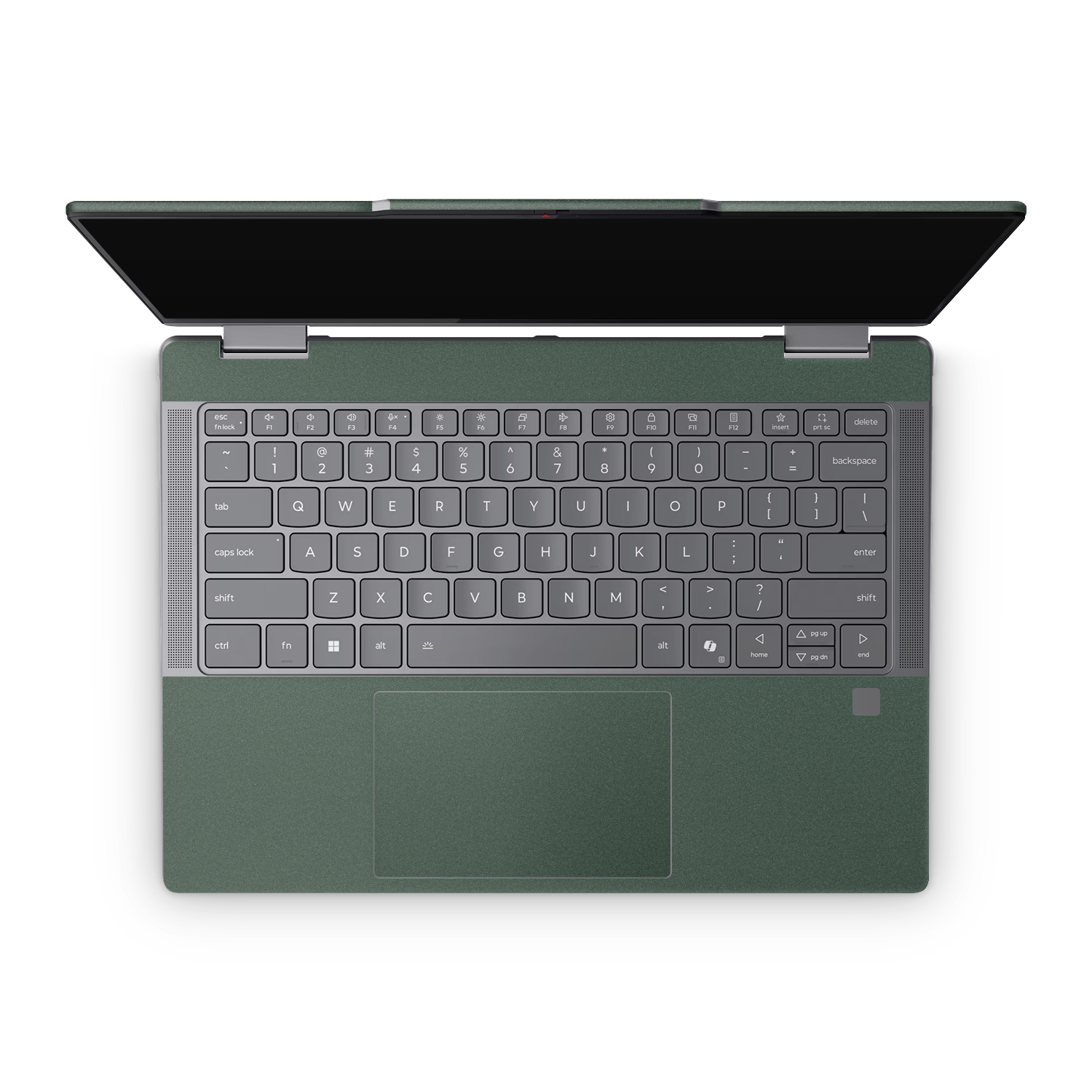 Lenovo Yoga 7 14" 2025 Professional Interior Matte Green Metallic Skin Wrap Cover