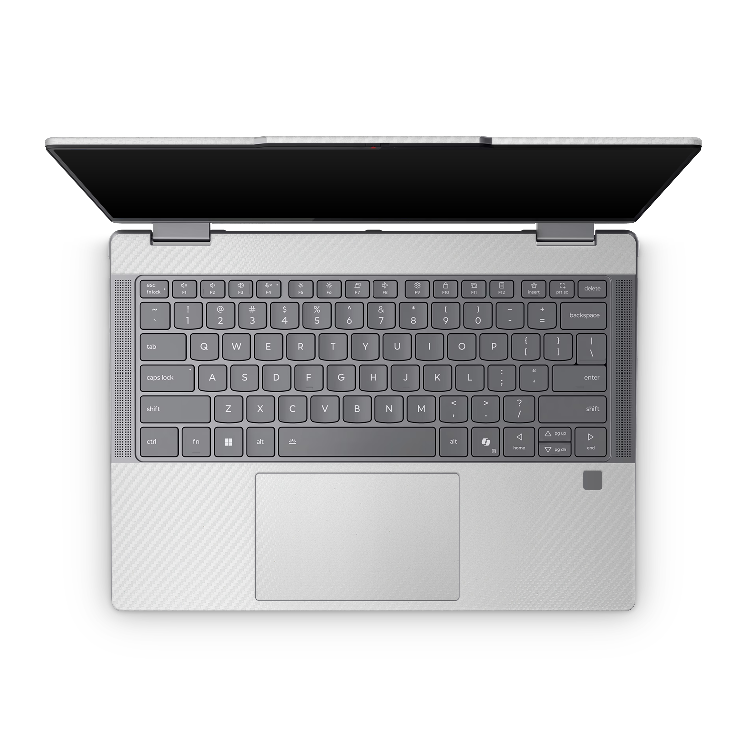 Lenovo Yoga 7 14 25 Professional Interior White Carbon Fiber Skin Wrap Cover