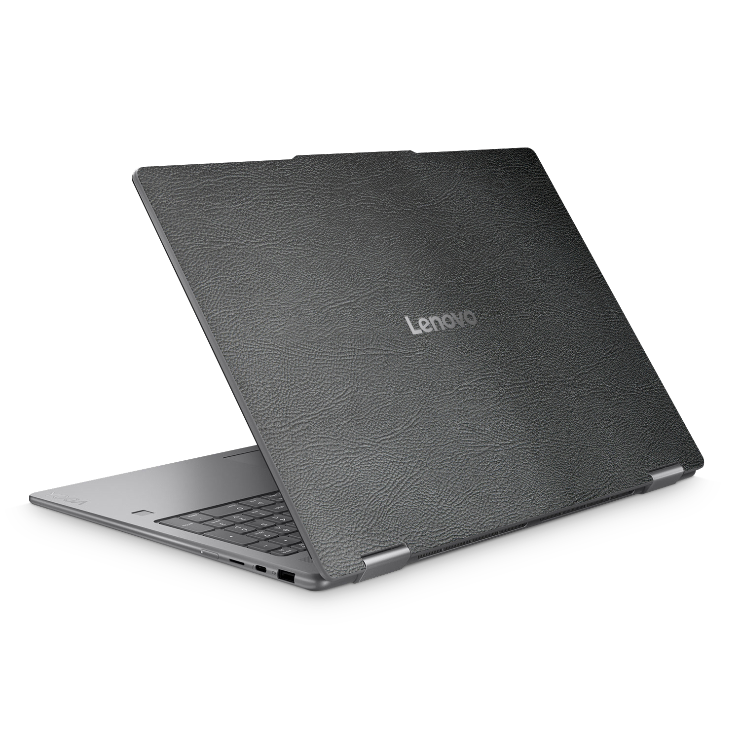Lenovo Yoga 7 16 25 Essentials Black Leather Skin Wrap Cover