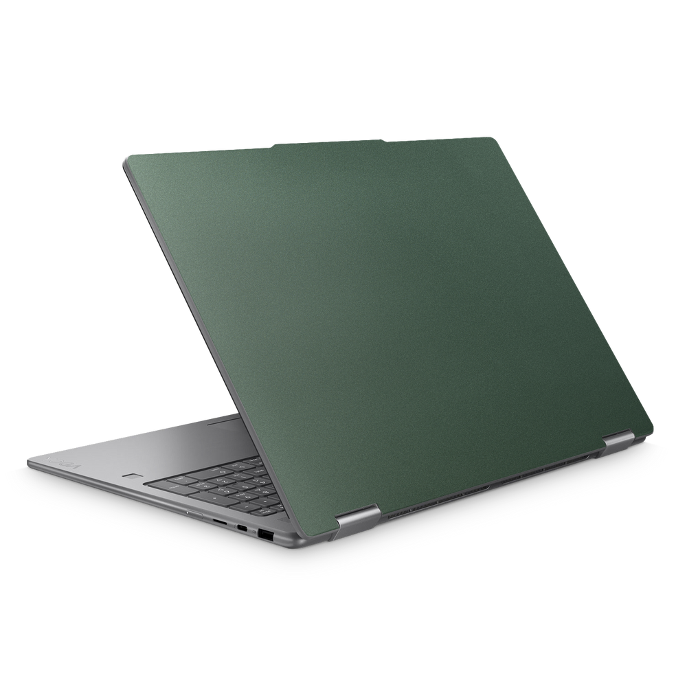 Lenovo Yoga 7 16" 2025 Essentials Matte Green Metallic Skin Wrap Cover