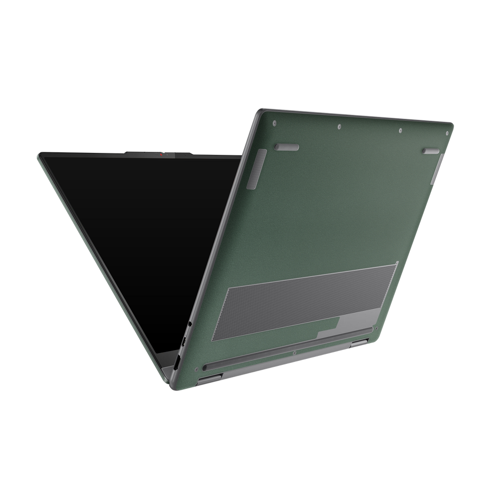 Lenovo Yoga 7 16" 2025 Professional Bottom Matte Green Metallic Skin Wrap Cover