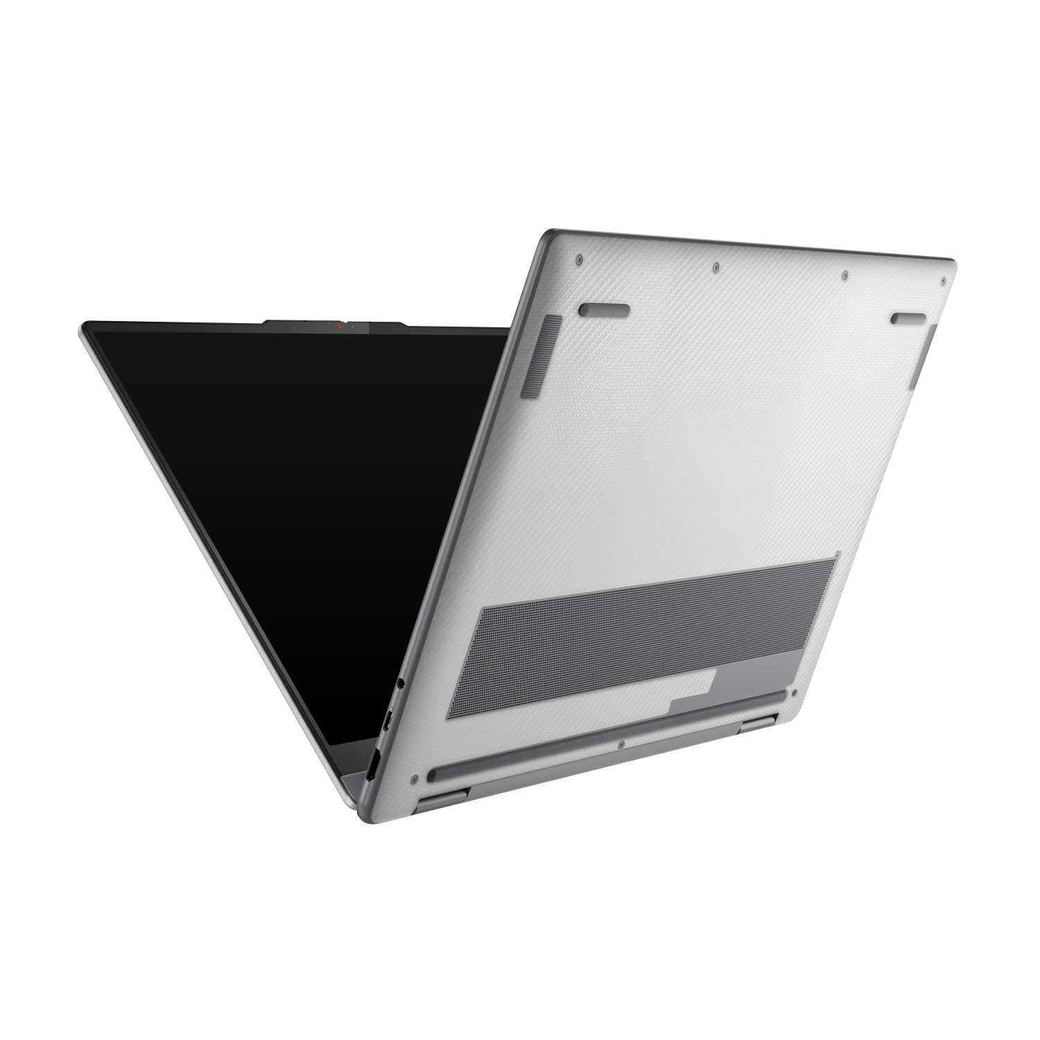 Lenovo Yoga 7 16 25 Professional Bottom White Carbon Fiber Skin Wrap Cover