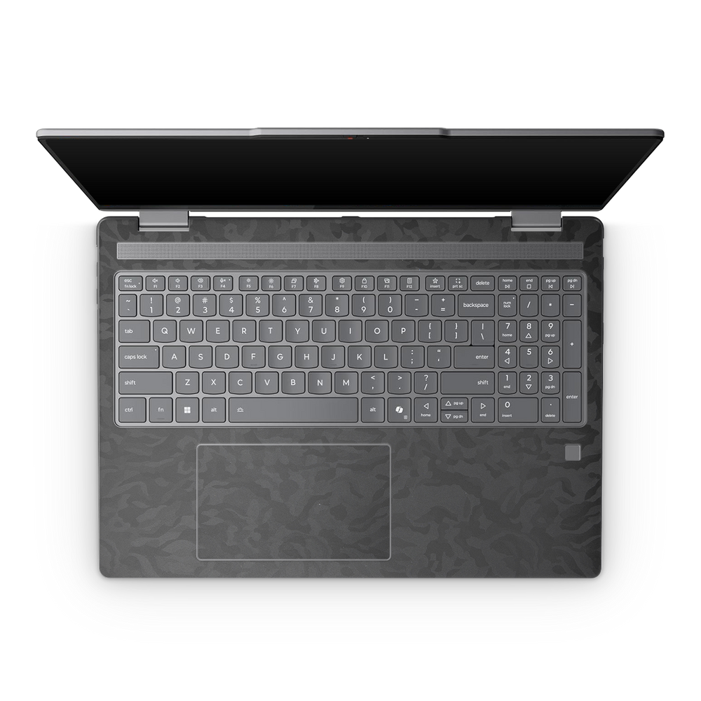 Lenovo Yoga 7 16 25 Professional Interior Black Camo Skin Wrap Cover