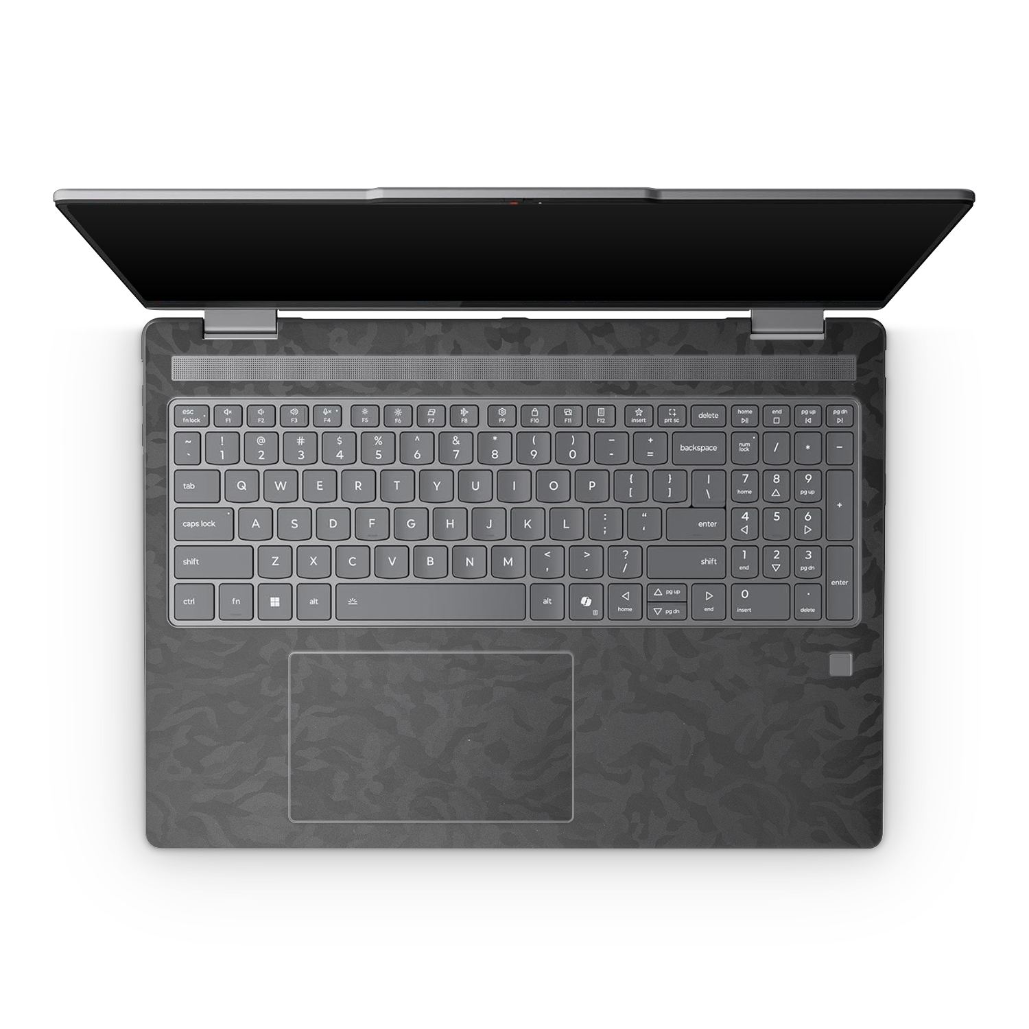 Lenovo Yoga 7 16 25 Professional Interior Black Camo Skin Wrap Cover