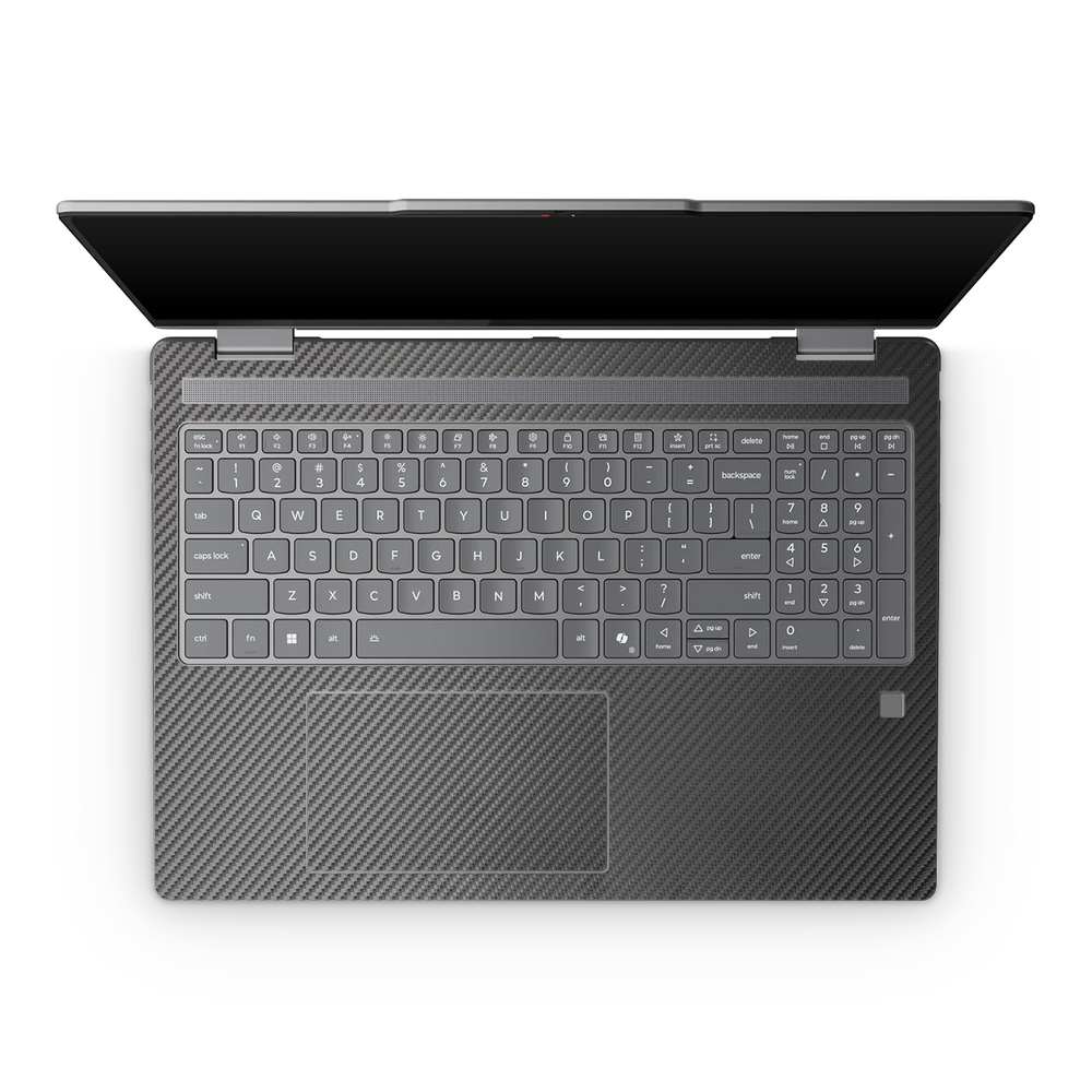 Lenovo Yoga 7 16 25 Professional Interior Black Carbon Fiber Skin Wrap Cover