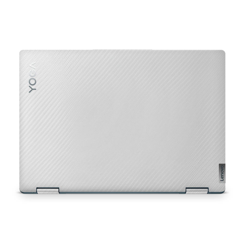 Lenovo Yoga 7I 14 2022 Essentials White Carbon Fiber Skin Wrap Cover