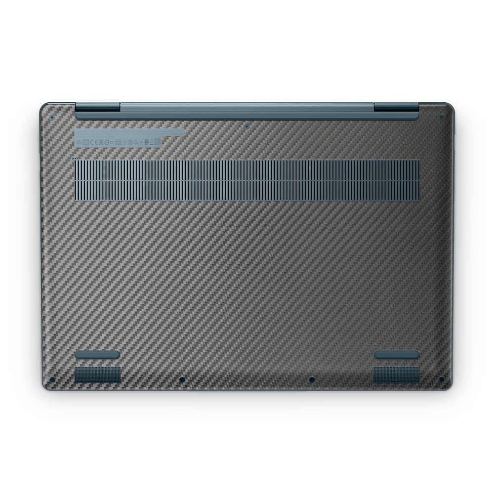 Lenovo Yoga 7I 14 2022 Professional Bottom Black Carbon Fiber Skin Wrap Cover