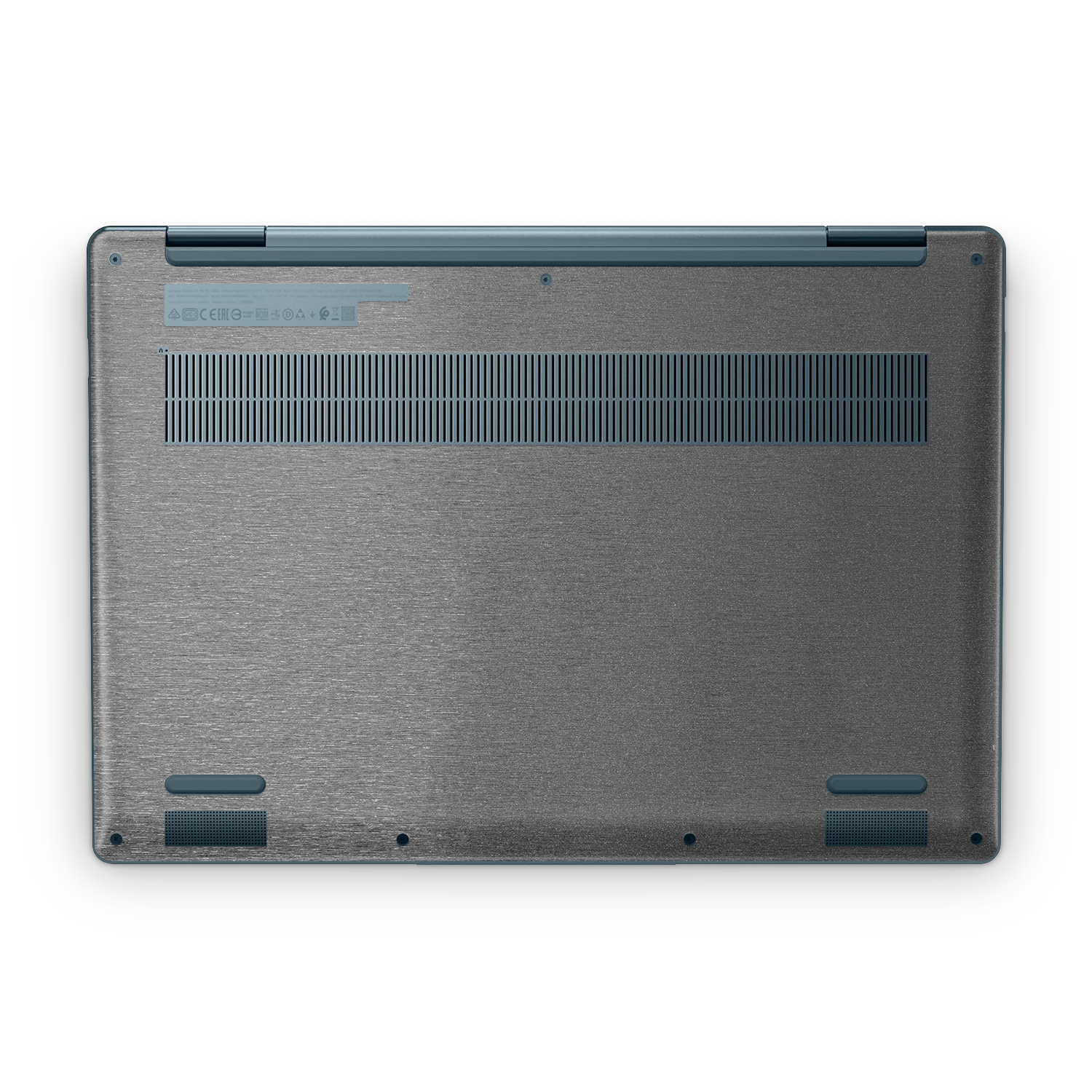 Lenovo Yoga 7I 14 2022 Professional Bottom Brushed Black Skin Wrap Cover