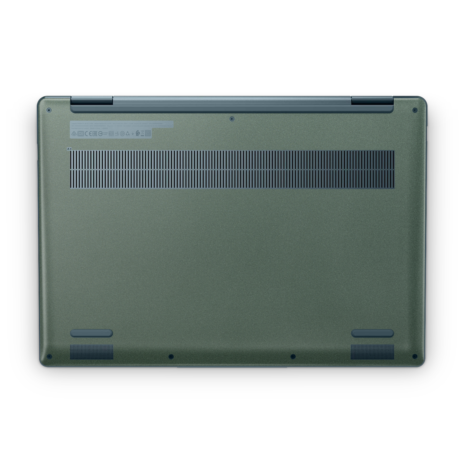 Lenovo Yoga 7i 14" 2022 Professional Bottom Matte Green Metallic Skin Wrap Cover