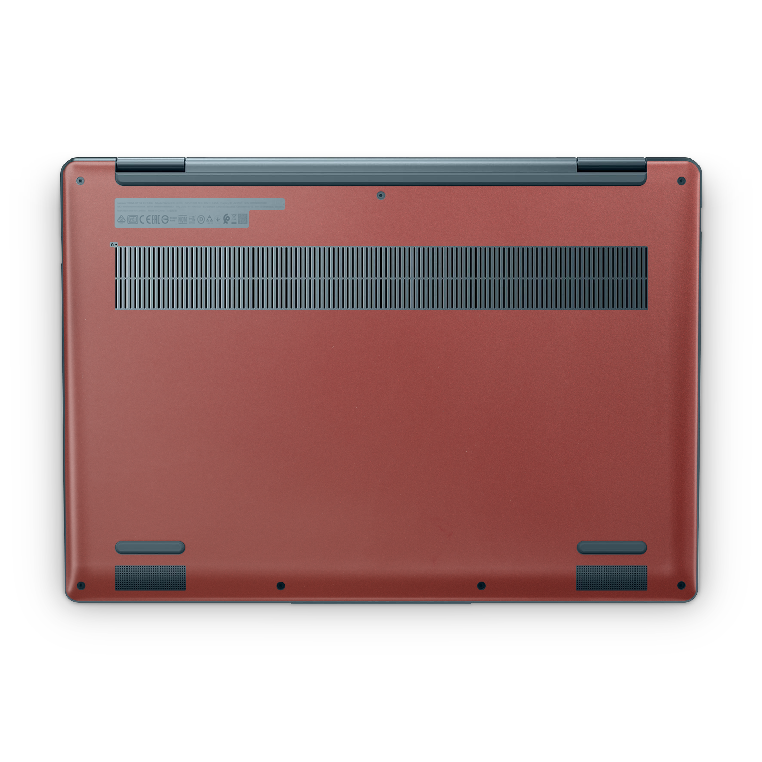 Lenovo Yoga 7i 14" 2022 Professional Bottom Vampire Red Skin Wrap Cover