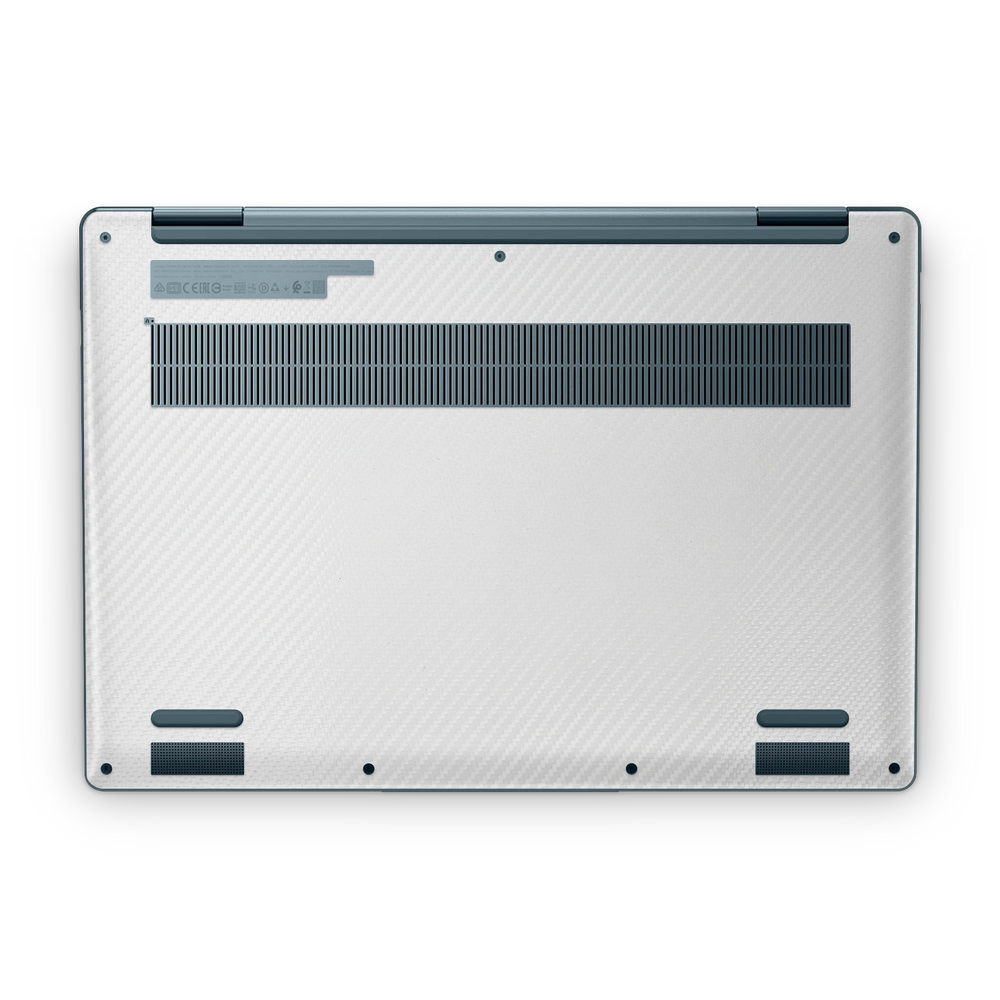 Lenovo Yoga 7I 14 2022 Professional Bottom White Carbon Fiber Skin Wrap Cover