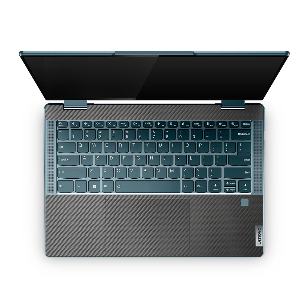 Lenovo Yoga 7I 14 2022 Professional Interior Black Carbon Fiber Skin Wrap Cover
