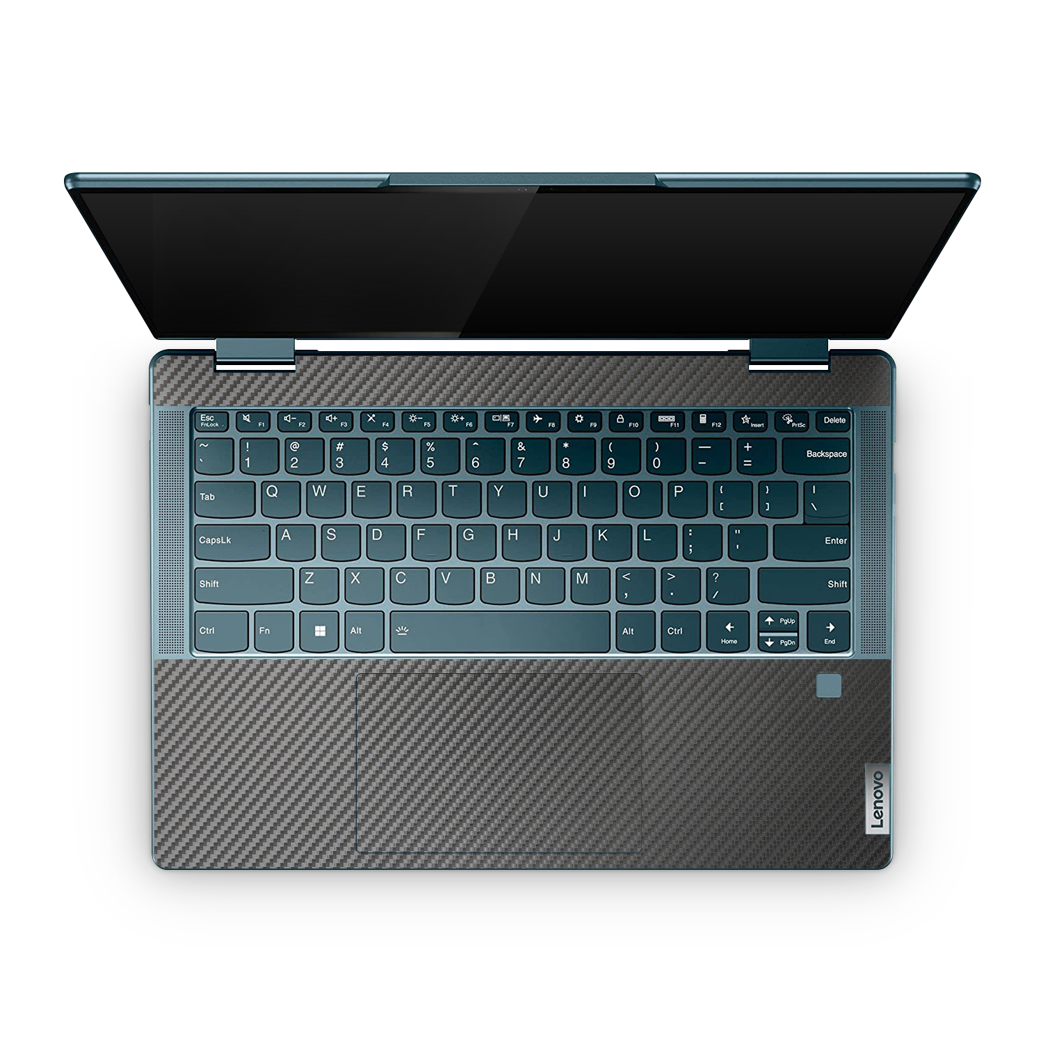 Lenovo Yoga 7I 14 2022 Professional Interior Black Carbon Fiber Skin Wrap Cover