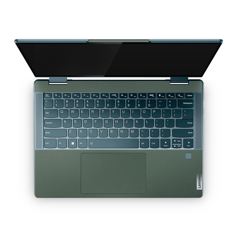Lenovo Yoga 7i 14" 2022 Professional Interior Matte Green Metallic Skin Wrap Cover
