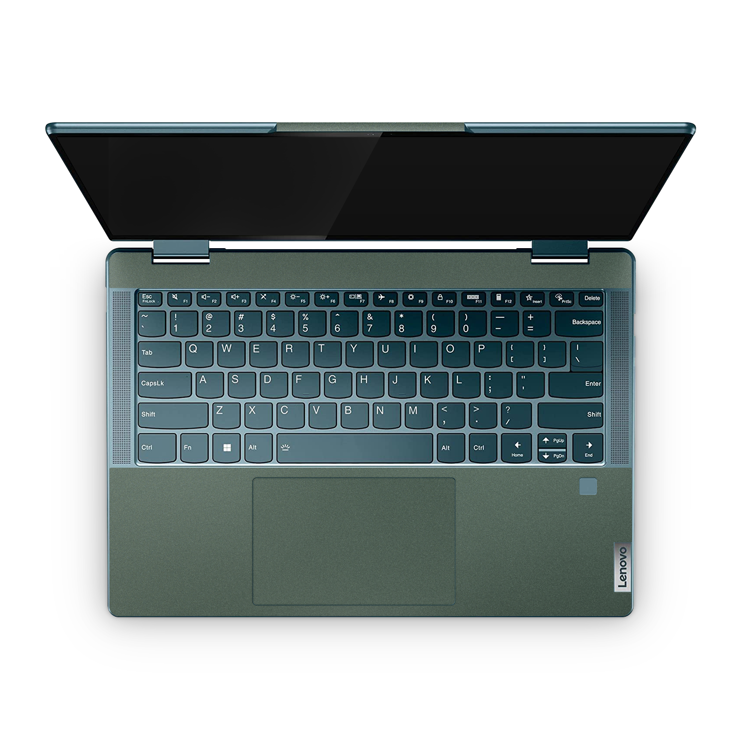 Lenovo Yoga 7i 14" 2022 Professional Interior Matte Green Metallic Skin Wrap Cover