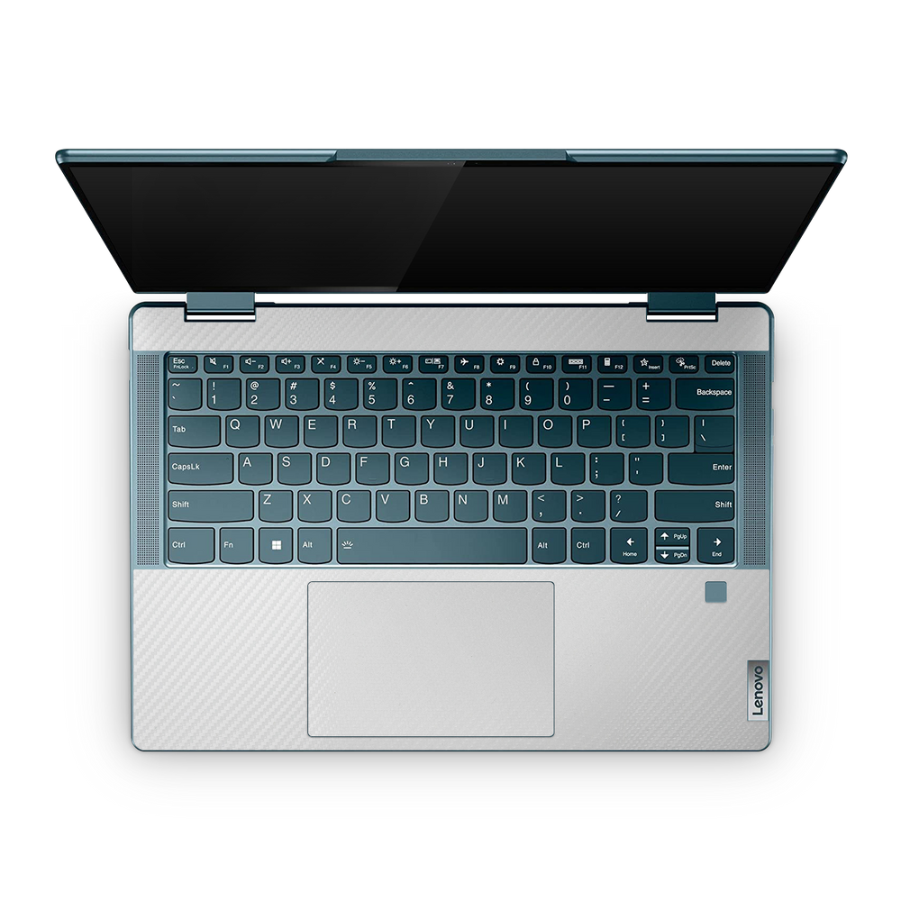 Lenovo Yoga 7I 14 2022 Professional Interior White Carbon Fiber Skin Wrap Cover