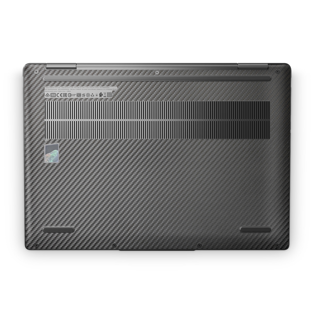 Lenovo Yoga 7I 14 2023 Professional Bottom Black Carbon Fiber Skin Wrap Cover
