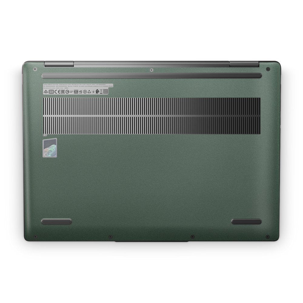 Lenovo Yoga 7i 14" 2023 Professional Bottom Matte Green Metallic Skin Wrap Cover