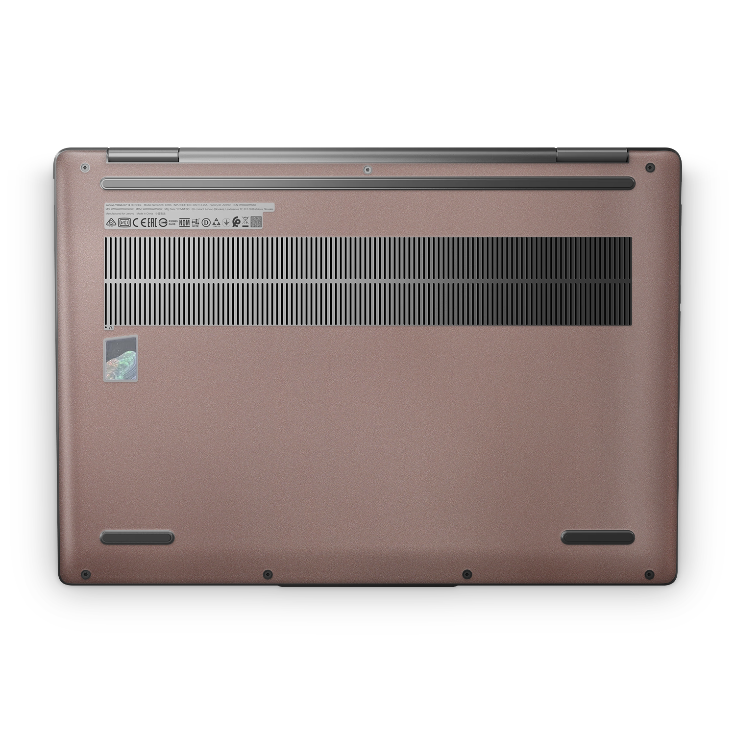 Lenovo Yoga 7I 14 2023 Professional Bottom Satin Frozen Berry Skin Wrap Cover