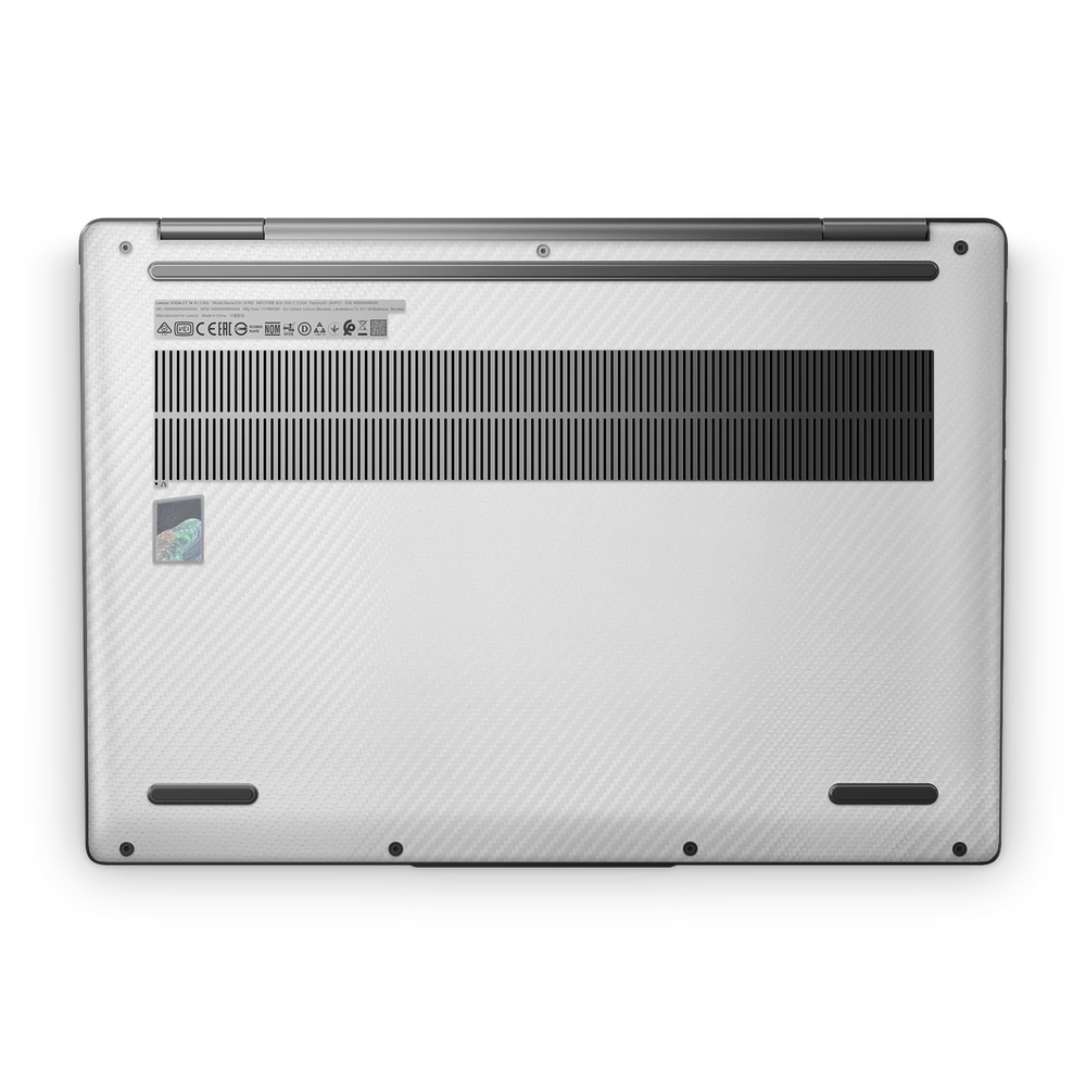 Lenovo Yoga 7I 14 2023 Professional Bottom White Carbon Fiber Skin Wrap Cover