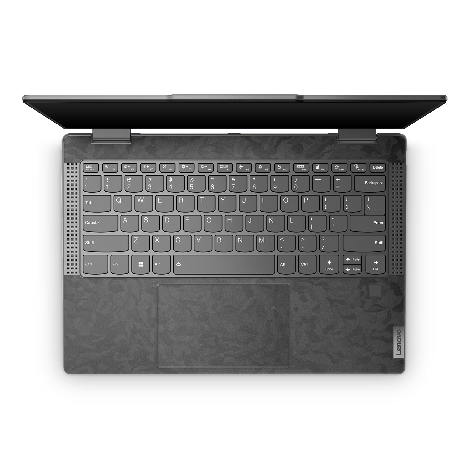 Lenovo Yoga 7I 14 2023 Professional Interior Black Camo Skin Wrap Cover