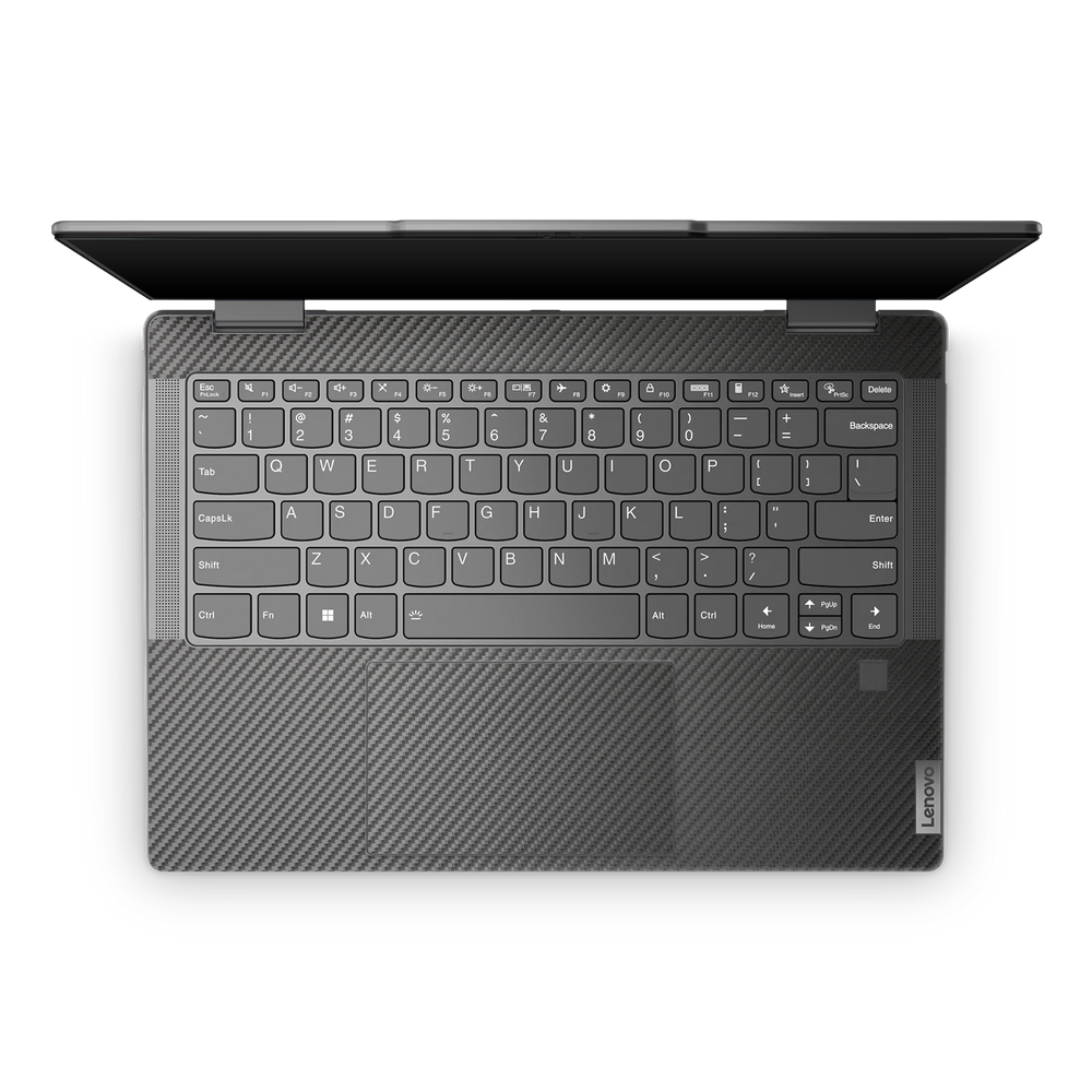 Lenovo Yoga 7I 14 2023 Professional Interior Black Carbon Fiber Skin Wrap Cover