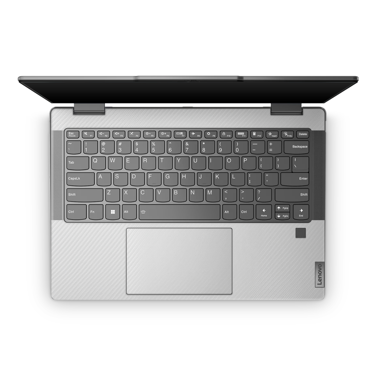 Lenovo Yoga 7I 14 2023 Professional Interior White Carbon Fiber Skin Wrap Cover
