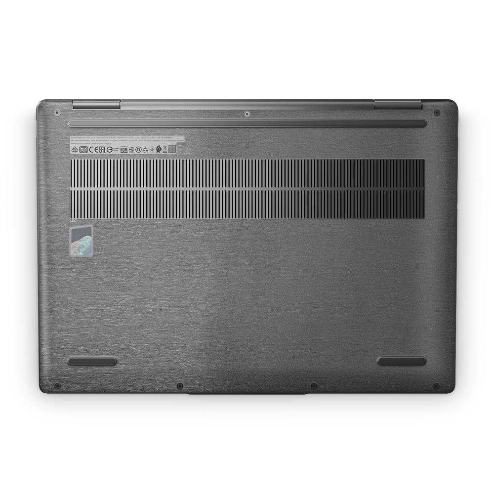 Lenovo Yoga 7I 14 2024 Professional Bottom Brushed Black Skin Wrap Cover