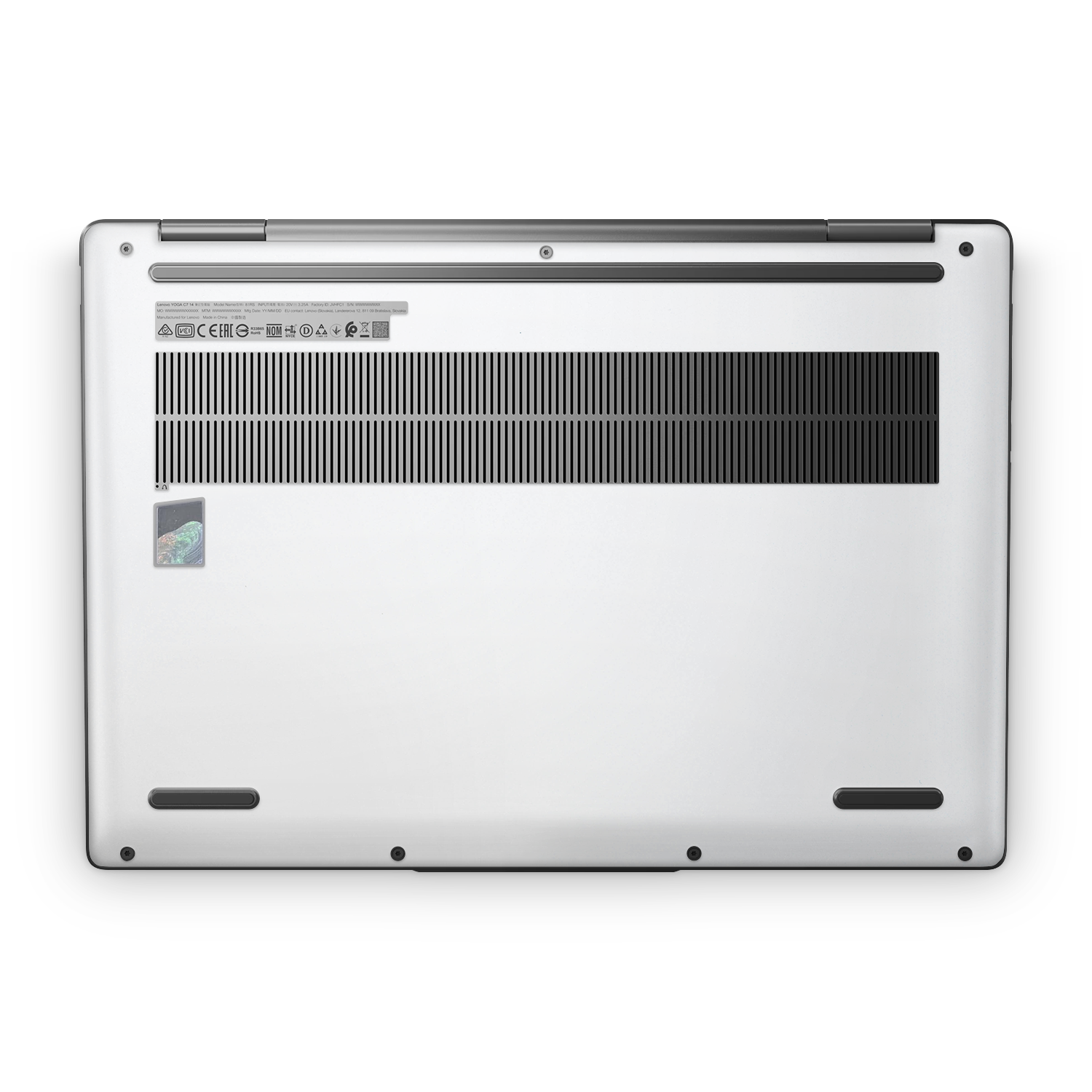 Lenovo Yoga 7I 14 2024 Professional Bottom Frosty Vanilla Skin Wrap Cover