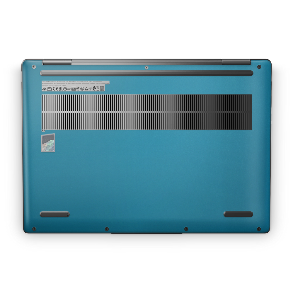 Lenovo Yoga 7I 14 2024 Professional Bottom Satin Ocean Shimmer Skin Wrap Cover