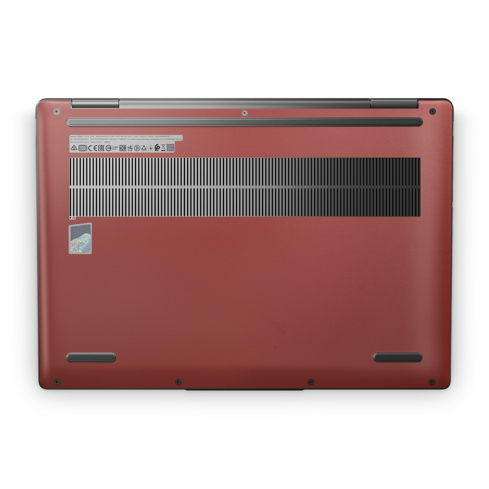 Lenovo Yoga 7i 14" 2024 Professional Bottom Vampire Red Skin Wrap Cover