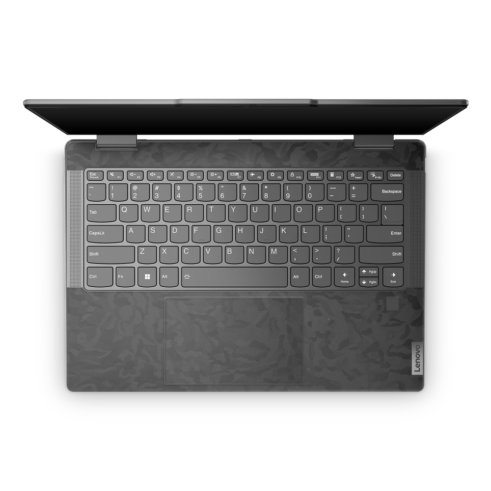 Lenovo Yoga 7I 14 2024 Professional Interior Black Camo Skin Wrap Cover