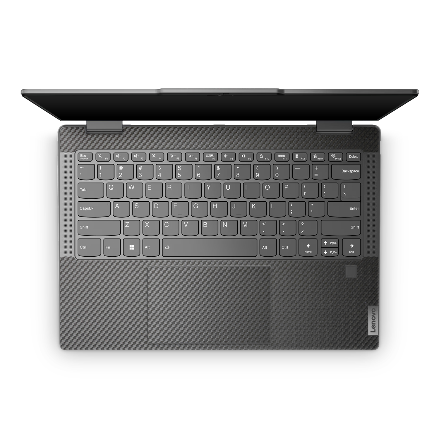 Lenovo Yoga 7I 14 2024 Professional Interior Black Carbon Fiber Skin Wrap Cover