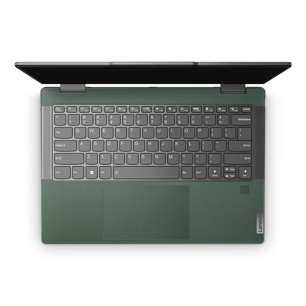 Lenovo Yoga 7i 14" 2024 Professional Interior Matte Green Metallic Skin Wrap Cover