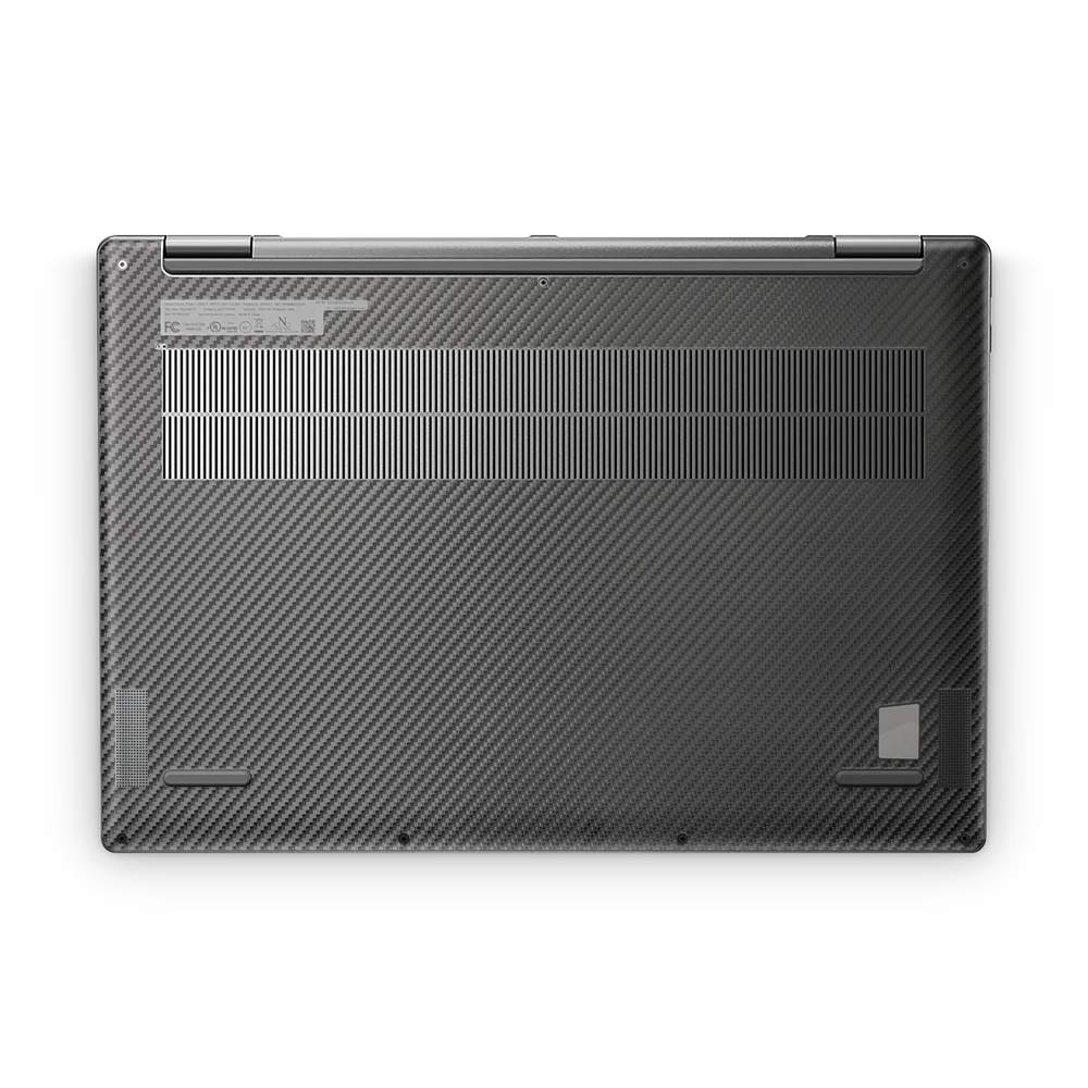 Lenovo Yoga 7I 16 2022 Professional Bottom Black Carbon Fiber Skin Wrap Cover