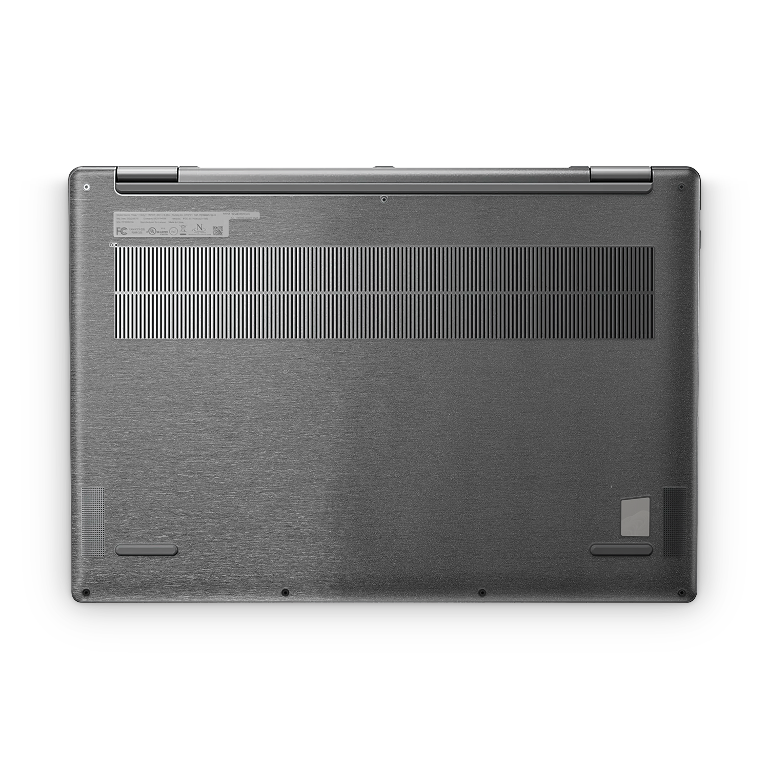 Lenovo Yoga 7I 16 2022 Professional Bottom Brushed Black Skin Wrap Cover