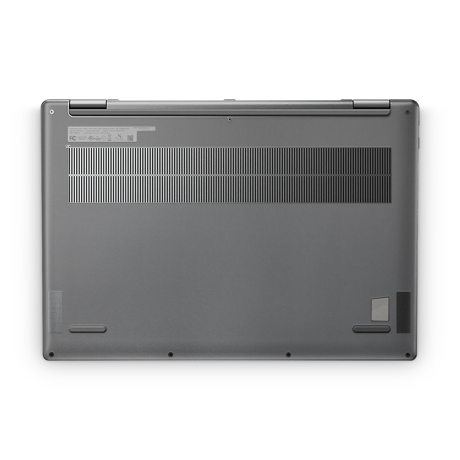 Lenovo Yoga 7I 16 2022 Professional Bottom Charcoal Grey Skin Wrap Cover