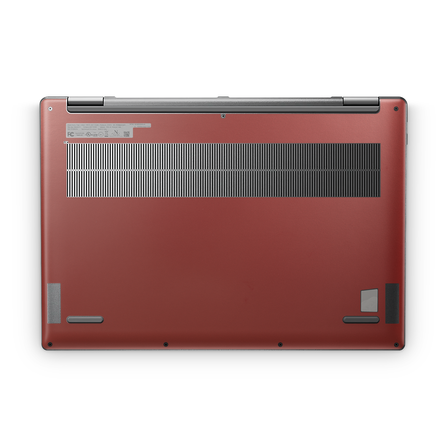 Lenovo Yoga 7i 16" 2022 Professional Bottom Vampire Red Skin Wrap Cover