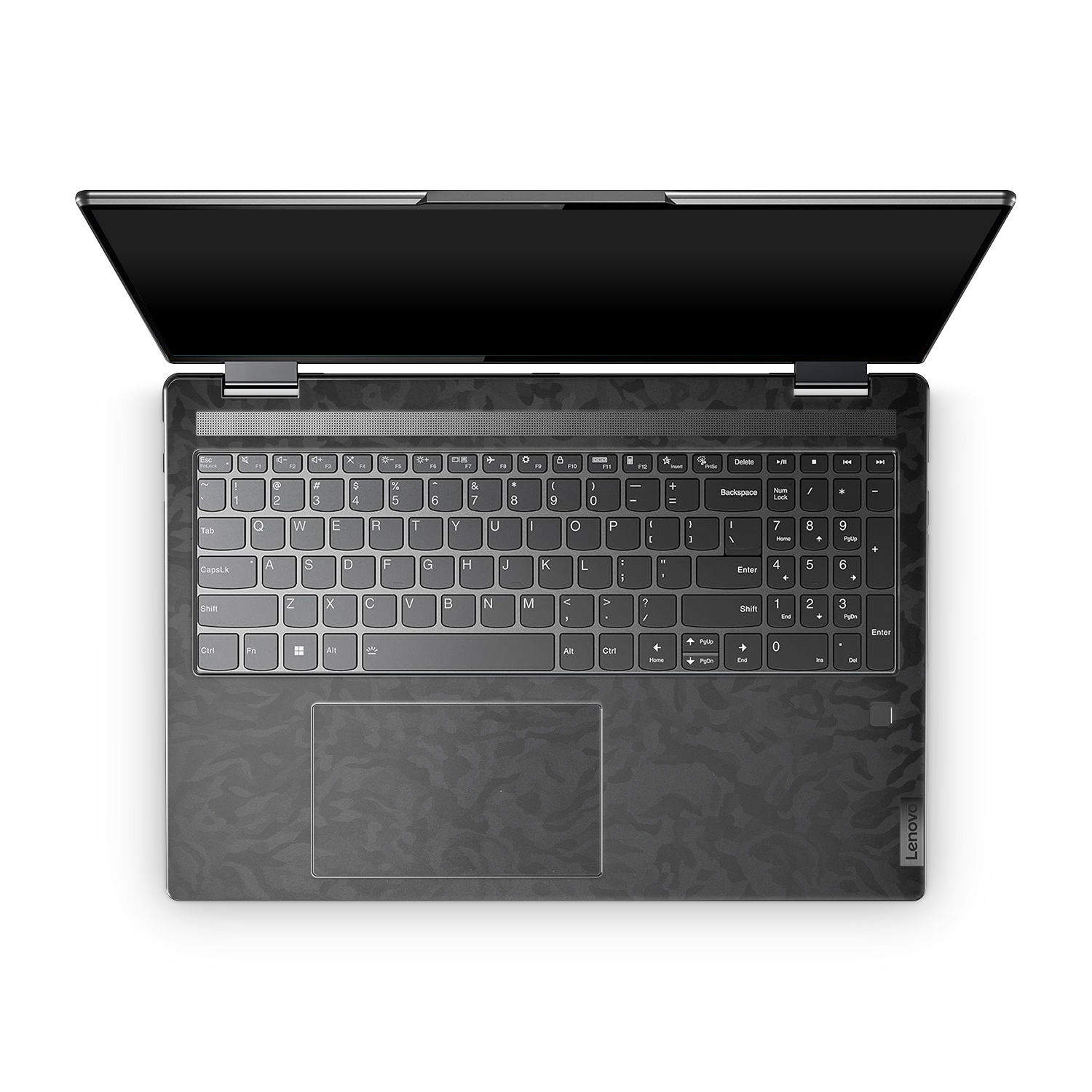 Lenovo Yoga 7I 16 2022 Professional Interior Black Camo Skin Wrap Cover