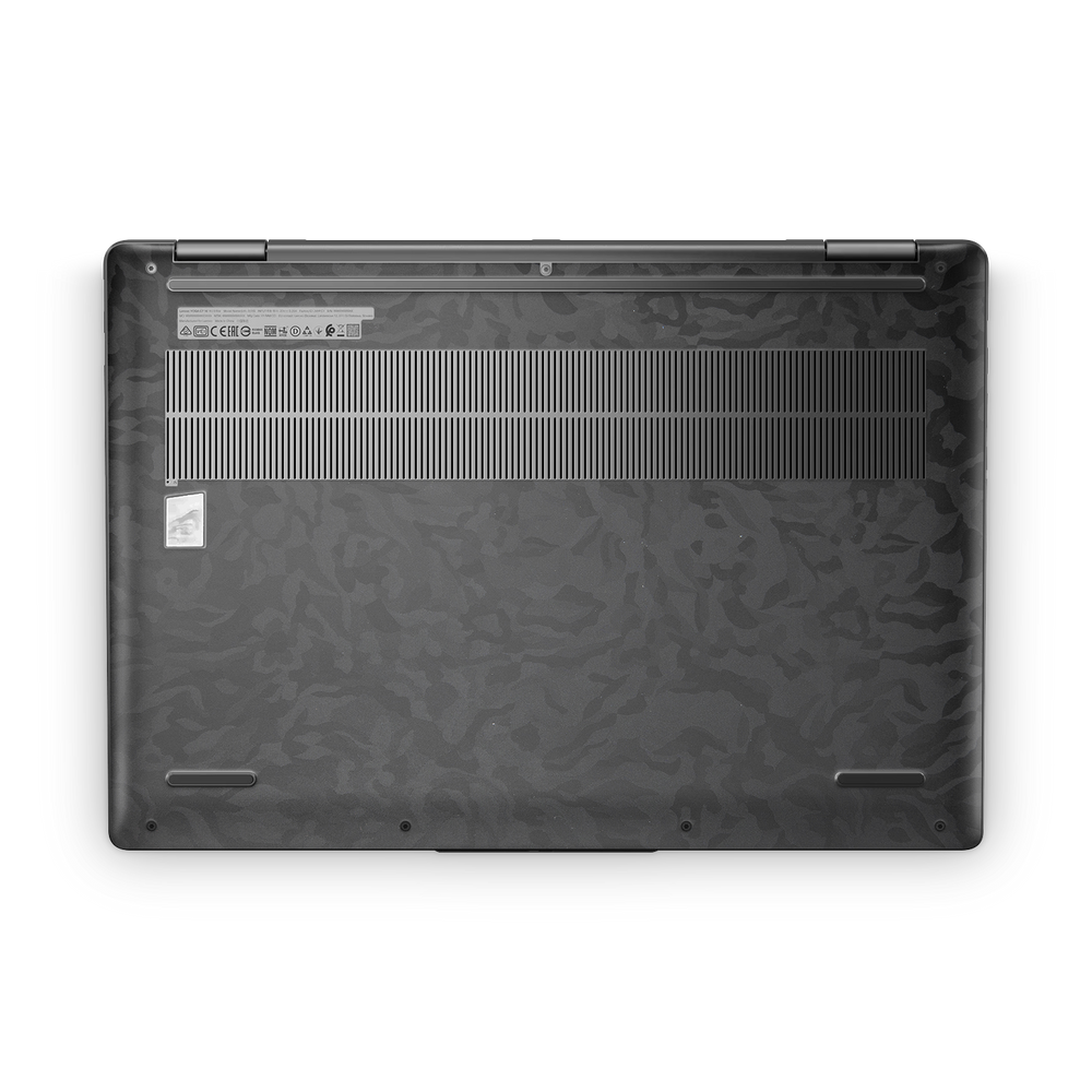Lenovo Yoga 7I 16 2023 Professional Bottom Black Camo Skin Wrap Cover