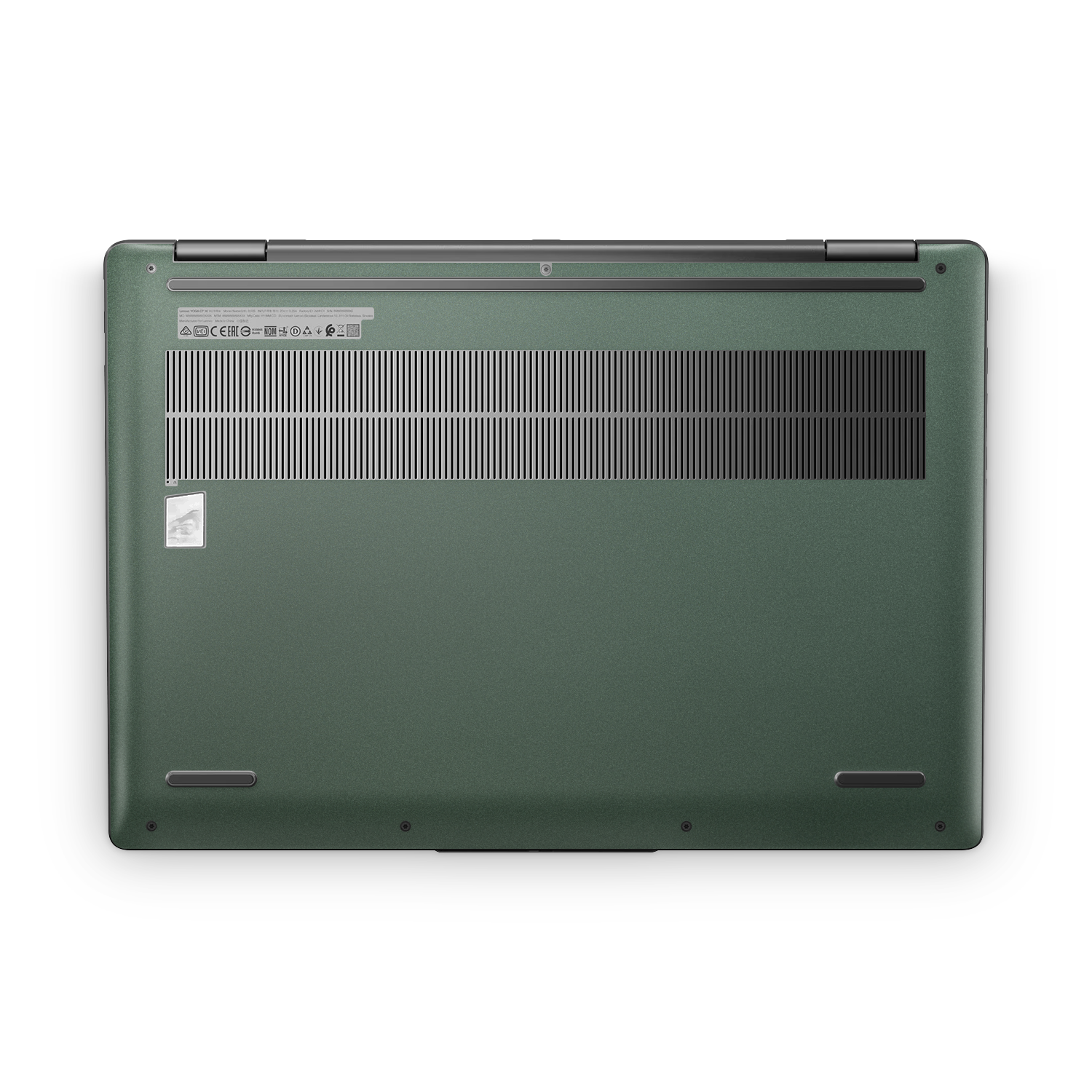 Lenovo Yoga 7i 16" 2023 Professional Bottom Matte Green Metallic Skin Wrap Cover