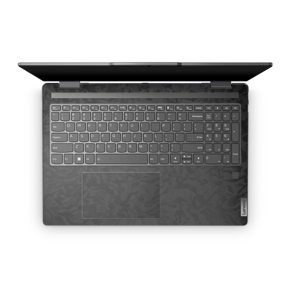 Lenovo Yoga 7I 16 2023 Professional Interior Black Camo Skin Wrap Cover