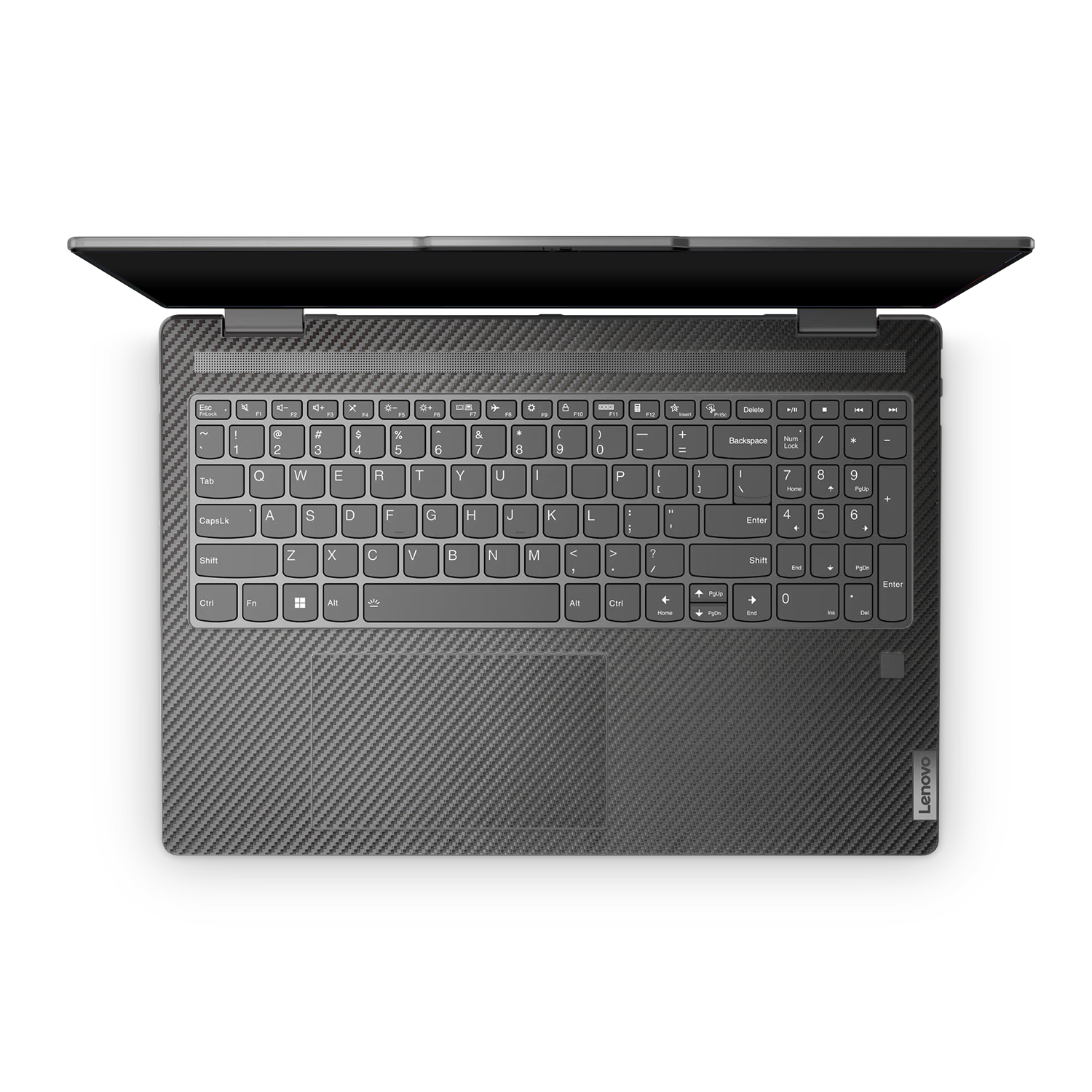 Lenovo Yoga 7I 16 2023 Professional Interior Black Carbon Fiber Skin Wrap Cover